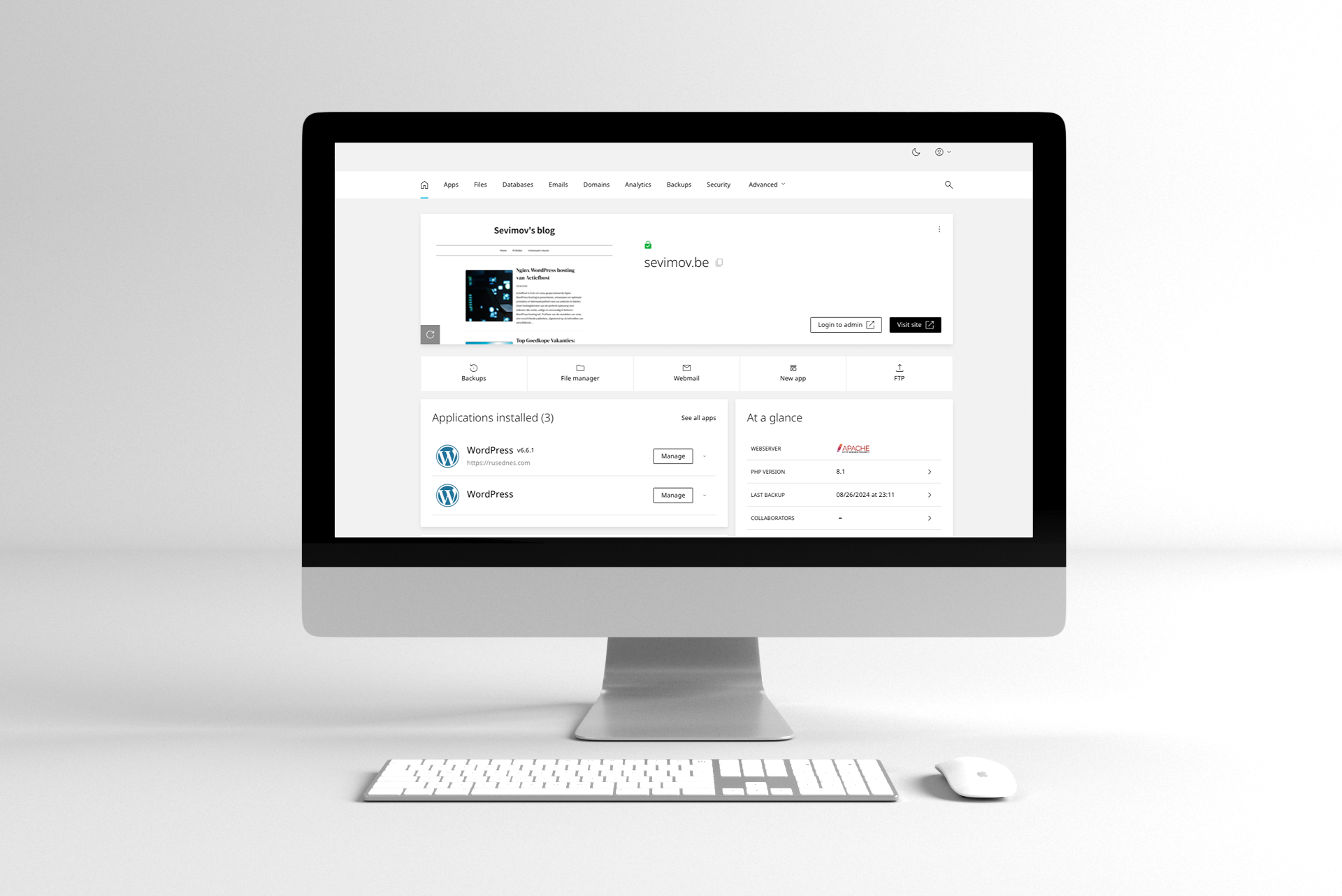DirectAdmin Control Panel Actiefhost